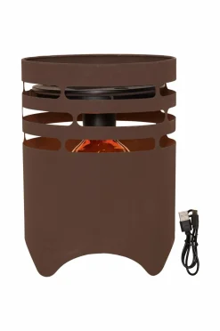 Star Trading Solcelle lanterne marron 25cm