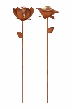 Star Trading Solcelledekoration Oxida Blomst 2-p