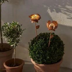 Star Trading Solcelledekoration Oxida Blomst 2-p