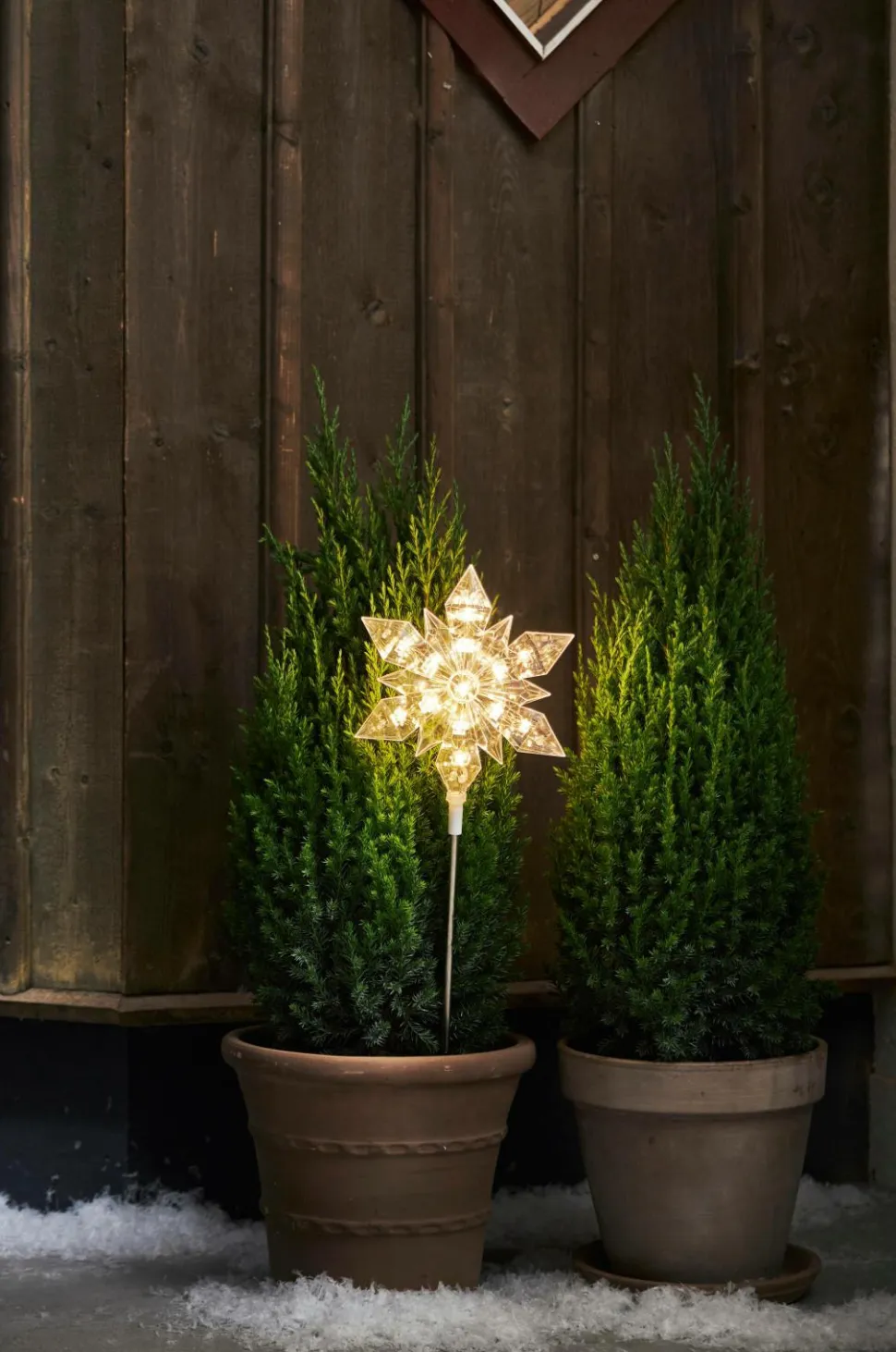 Star Trading Udendørdekoration Flocke højde 48 cm