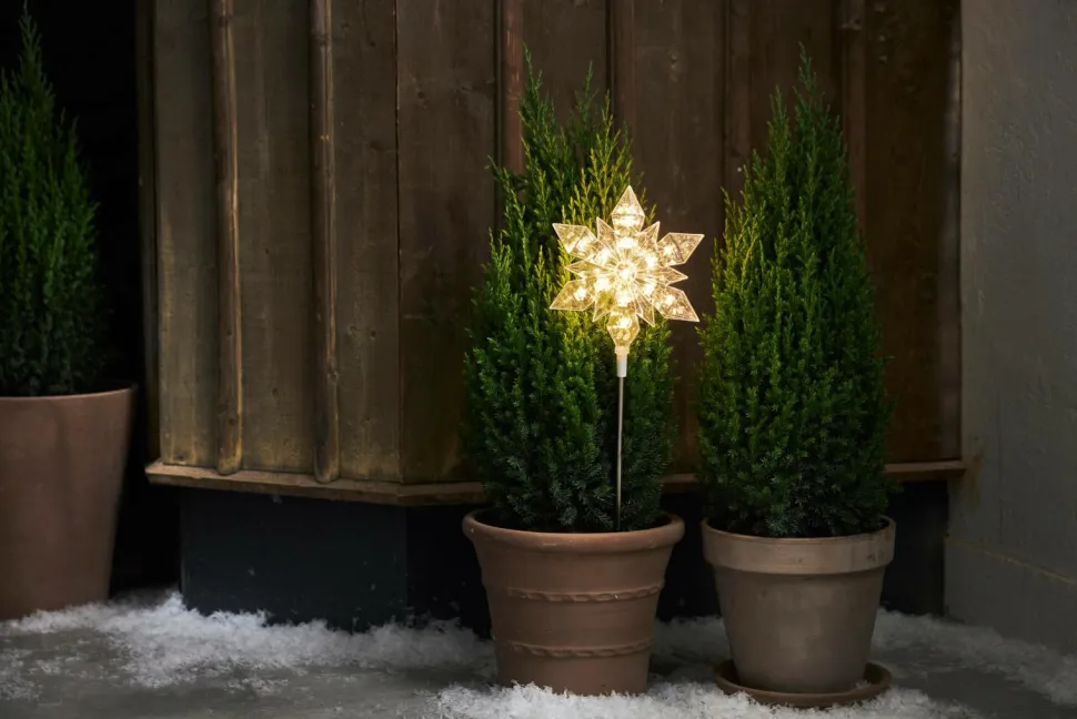 Star Trading Udendørdekoration Flocke højde 48 cm