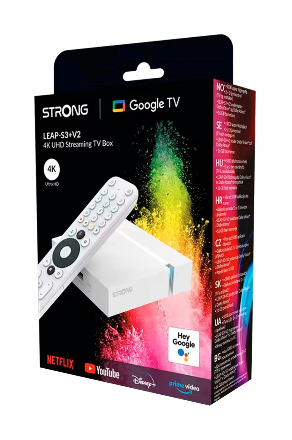 Strong TV-box 4K WiFi/LAN Google TV LEAP-S3+V2