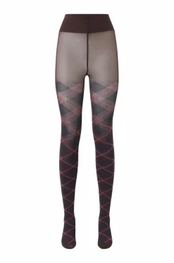 Swedish Stockings Strømpebukser Franka Check Tights