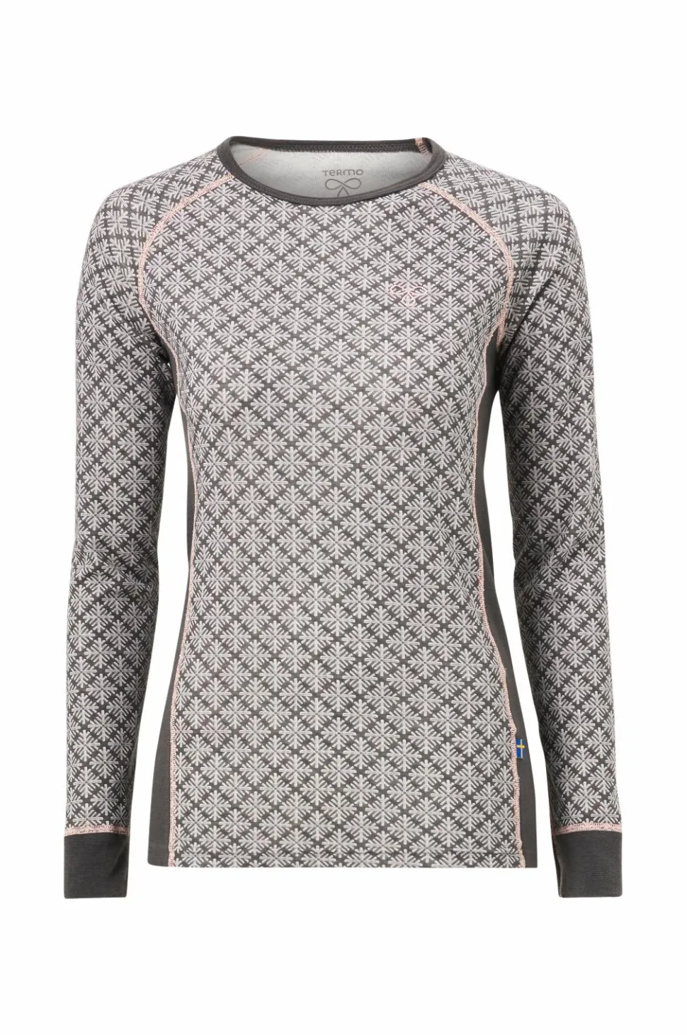 Termo Langærmet undertrøje Seaqual Jacquard Round Neck