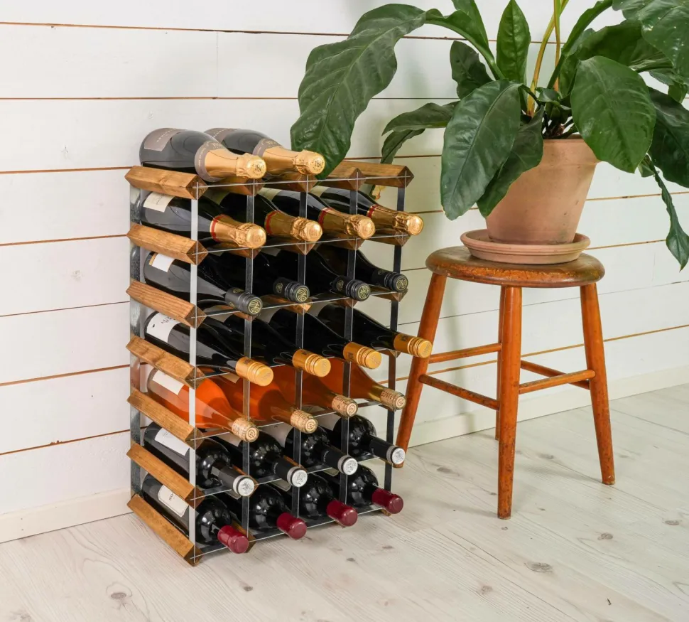 The Swedish Wine Rack Factory Vinreol 30 flasker samlet The Swedish Wine Rack Factory