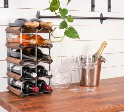 The Swedish Wine Rack Factory Vinreol 12 flasker samlet The Swedish Wine Rack Factory