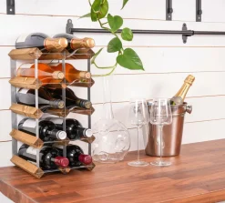 The Swedish Wine Rack Factory Vinreol 12 flasker samlet The Swedish Wine Rack Factory