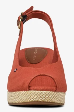 Tommy Hilfiger Sandal med hæl Flag Mid Wedge Espad Slingback