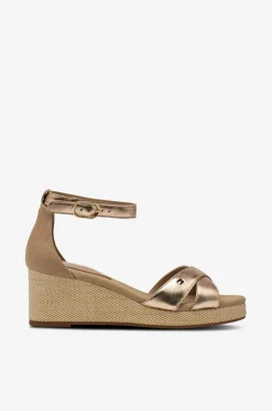 Tommy Hilfiger Sandaler med hæl Flag Metallic Mid Wedge Espad