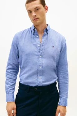 Tommy Hilfiger Skjorte Brushed Linen Twill RF Shirt