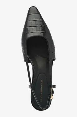 Tommy Hilfiger Slingbacks Croc Slanted Heel