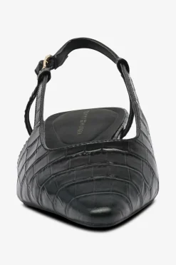 Tommy Hilfiger Slingbacks Croc Slanted Heel