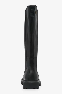 Tommy Hilfiger Støvler TH Lthr Cleated Long Boot