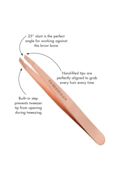 Tweezerman Pincet Rose Gold Slant Tweezer