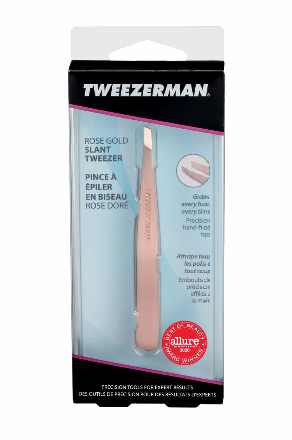 Tweezerman Pincet Rose Gold Slant Tweezer
