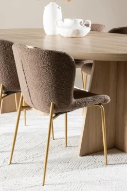 Venture Home Bootcut-spisebord med Modesto-spisebordsstol