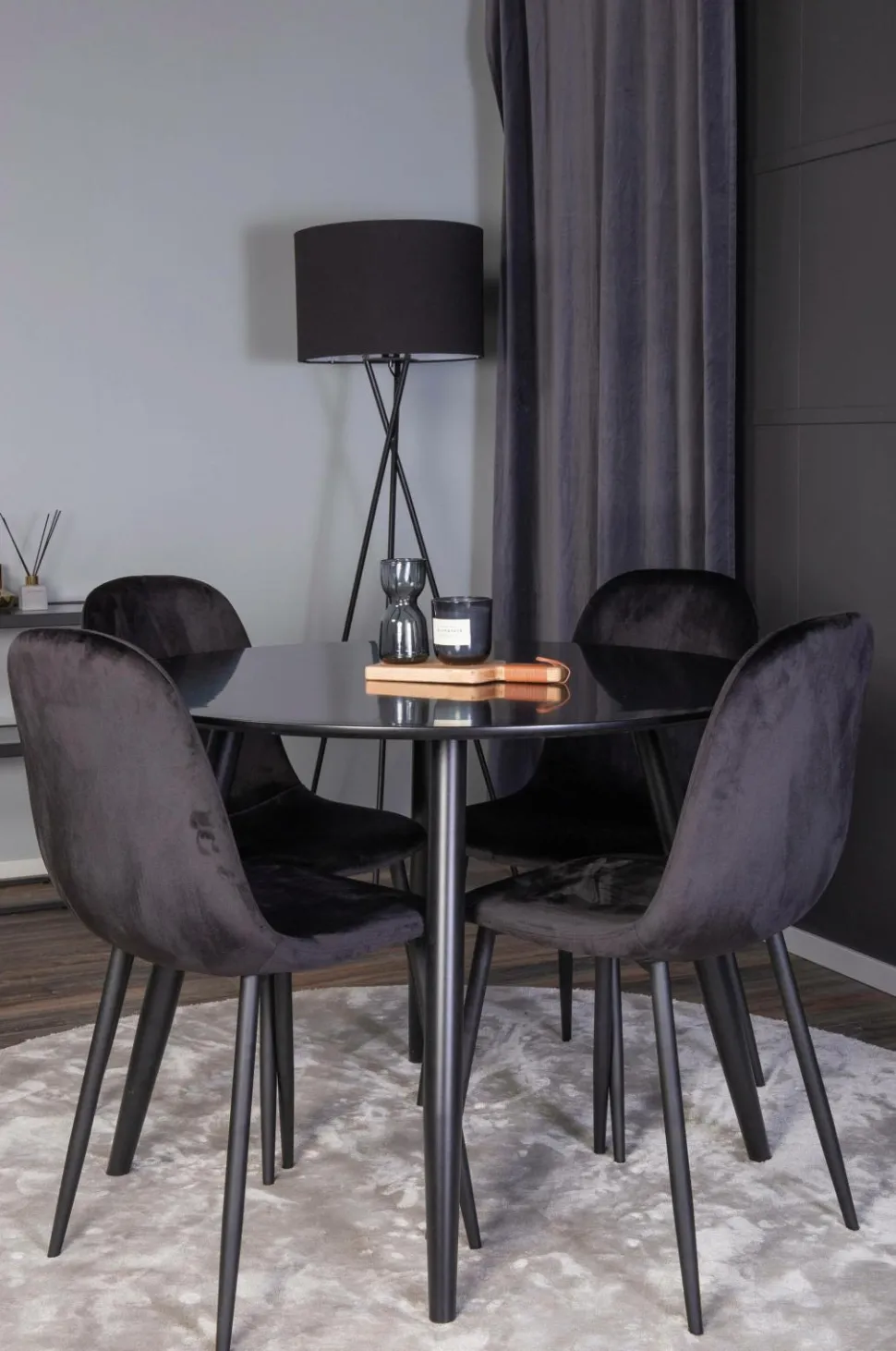 Venture Home Spisebordssæt Plaza med 4 stole Polar