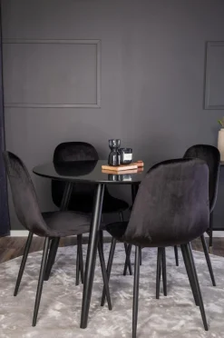 Venture Home Spisebordssæt Plaza med 4 stole Polar