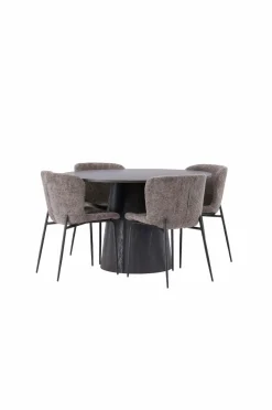 Venture Home Spisegruppe Lanzo med 4 stole Modesto