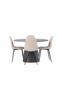 Venture Home Spisegruppe Lanzo med 4 stole Polar