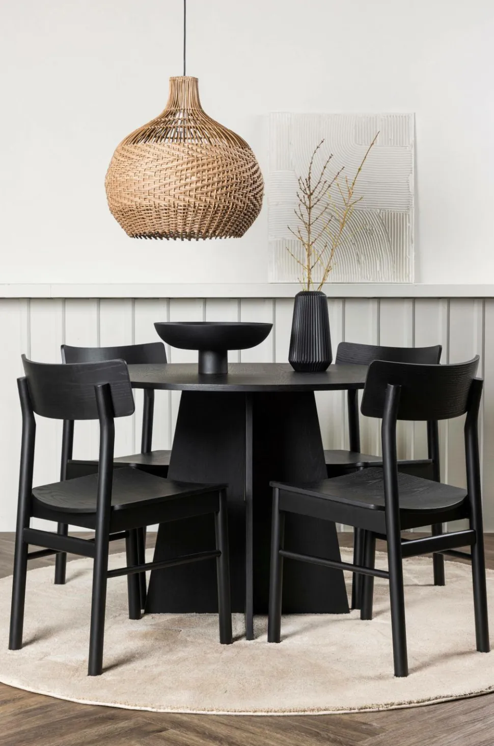 Venture Home Spisegruppe Bootcut Round og stolene Montros