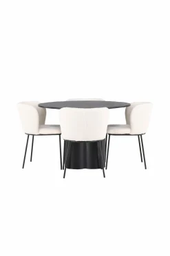 Venture Home Spisegruppe Olivia med 4 stole Edina