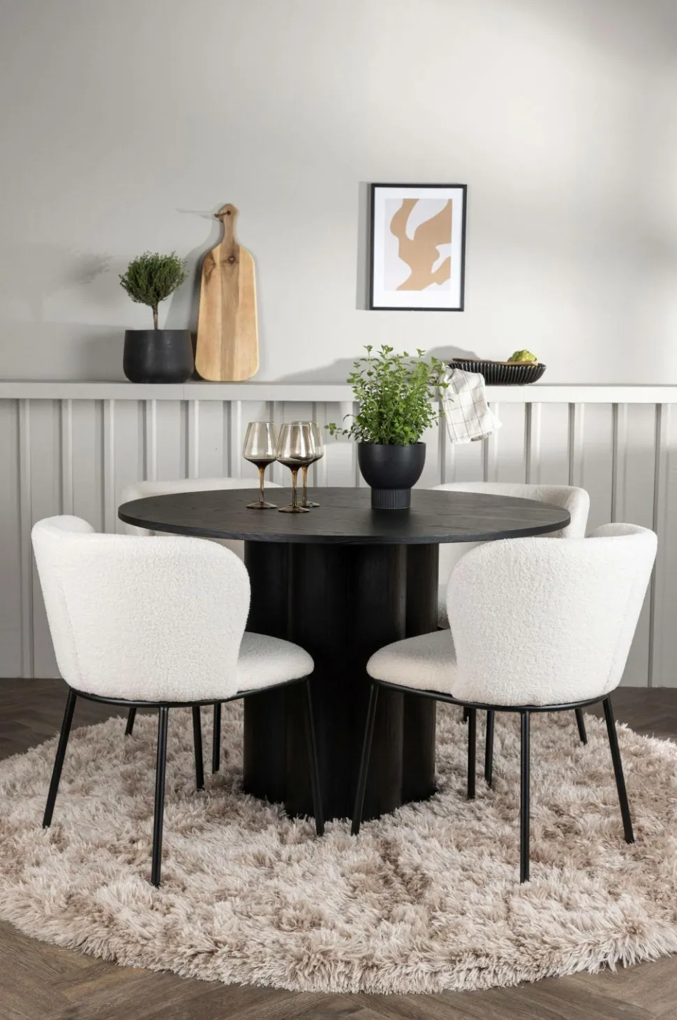 Venture Home Spisegruppe Olivia med 4 stole Edina