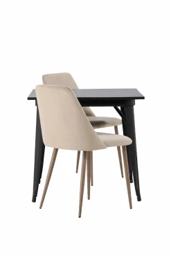 Venture Home Spisegruppe Tempe med 2 stole Night