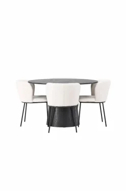 Venture Home Spisegruppe Lanzo med 4 stole Edina