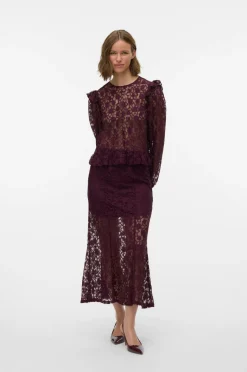 Vero Moda Maxi nederdel vmMeta Lace HW Ankle