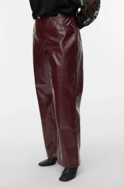 Vero Moda Curve Bukser vmcTessa HR Wide Colored Vinyl