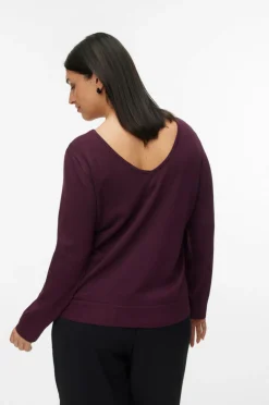 Vero Moda Curve Pullover vmChappyglitter LS 2way Pull Boo CU