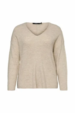 Vero Moda Curve Pullover vmcCrewlefileglitter LS