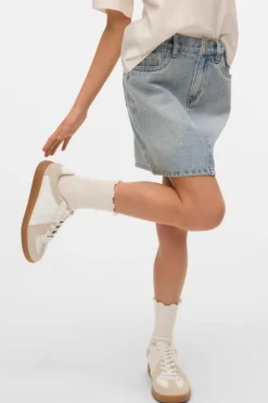 Vero Moda Girl Cowboynederdel vmBling MR Short Rhines Denim Skirt