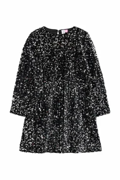Vero Moda Girl Pailletkjole vmBella LS Sequin Jrs Grl