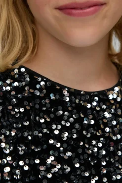 Vero Moda Girl Pailletkjole vmBella LS Sequin Jrs Grl