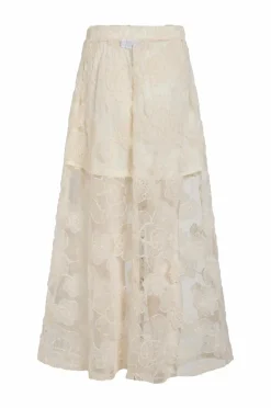 Vila Maxi nederdel viKaria HW Lace Midi Skirt
