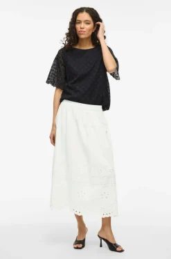 Vila Nederdel viMette HW Midi Skirt