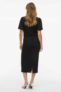 Vila Nederdel viNovira HW Midi Skirt