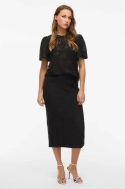 Vila Nederdel viNovira HW Midi Skirt