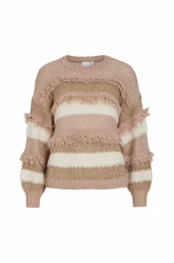 Vila Trøje viTuri O-neck L/S Sequin Knit Top
