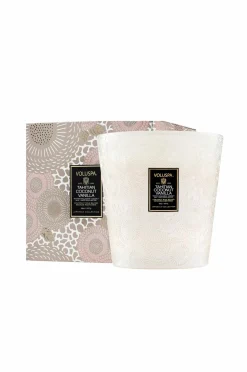 Voluspa Tahitian Coconut Vanilla Boxed Luxe Jar Candle 80 H