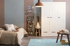 WOOOD Garderobe Connect m struktur, H195xB140xD53