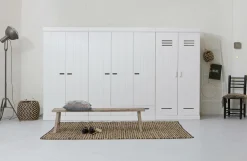 WOOOD Garderobe Connect m struktur, H195xB140xD53