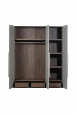 WOOOD Garderobeskab 3 låger Rens