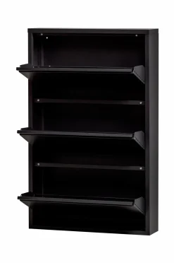 WOOOD Skoskab med 3 rum Sabine