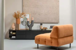 WOOOD TV-bænk Finca rund venstre 78 cm