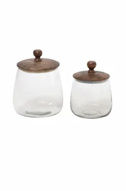 Zelected by Houze 2/sæt Krukke Zulu Brun