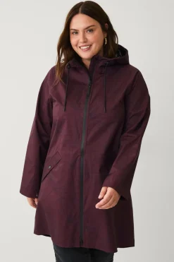 Zizzi Regnjakke mKlara aop Raincoat