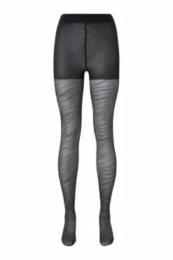 Zizzi Strømpebukser Tights 30 Den Glitter Zebra